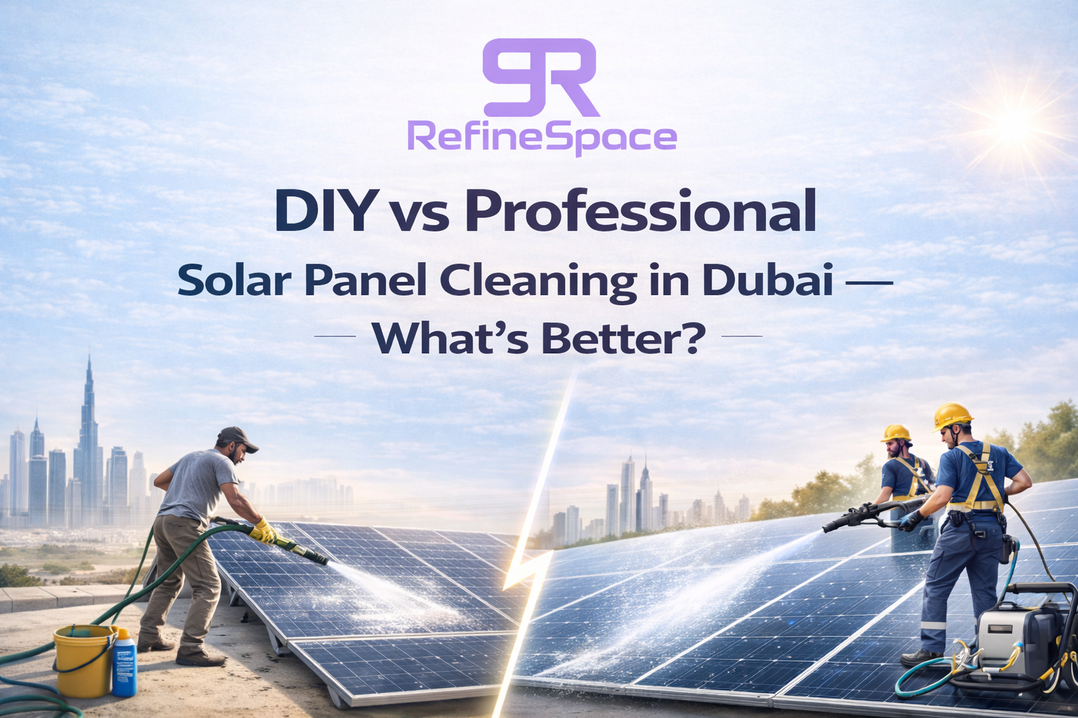 DIY vs Professional Solar Panel Cleaning in Dubai – What’s Better?