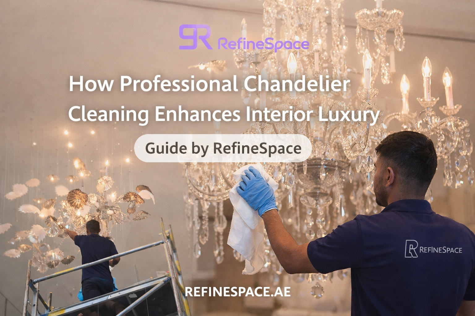 How Professional Chandelier Cleaning Enhances Interior Luxury? Guide by Refine Space