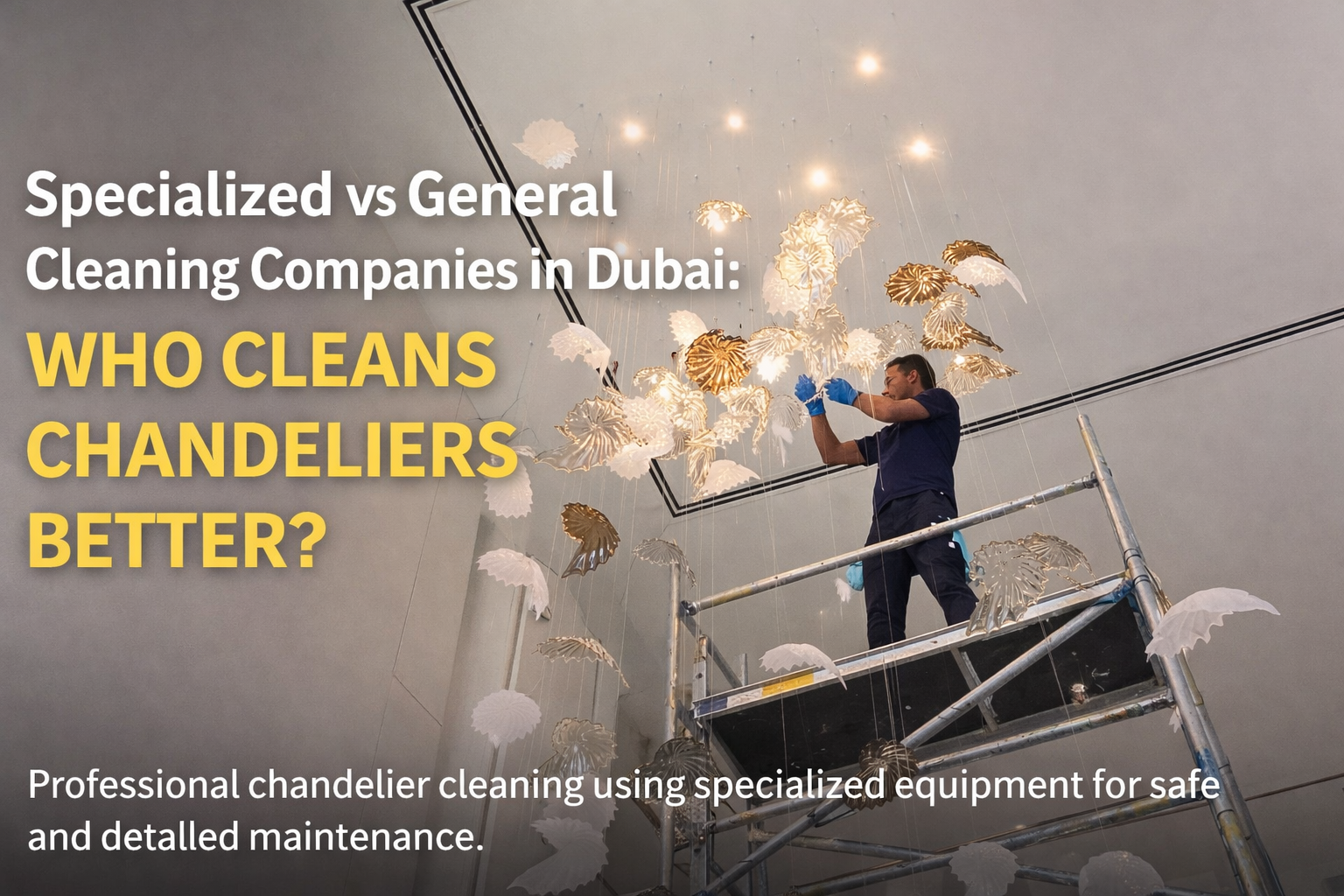 Specialized vs General Cleaning Companies in Dubai: Who Cleans Chandeliers Better?
