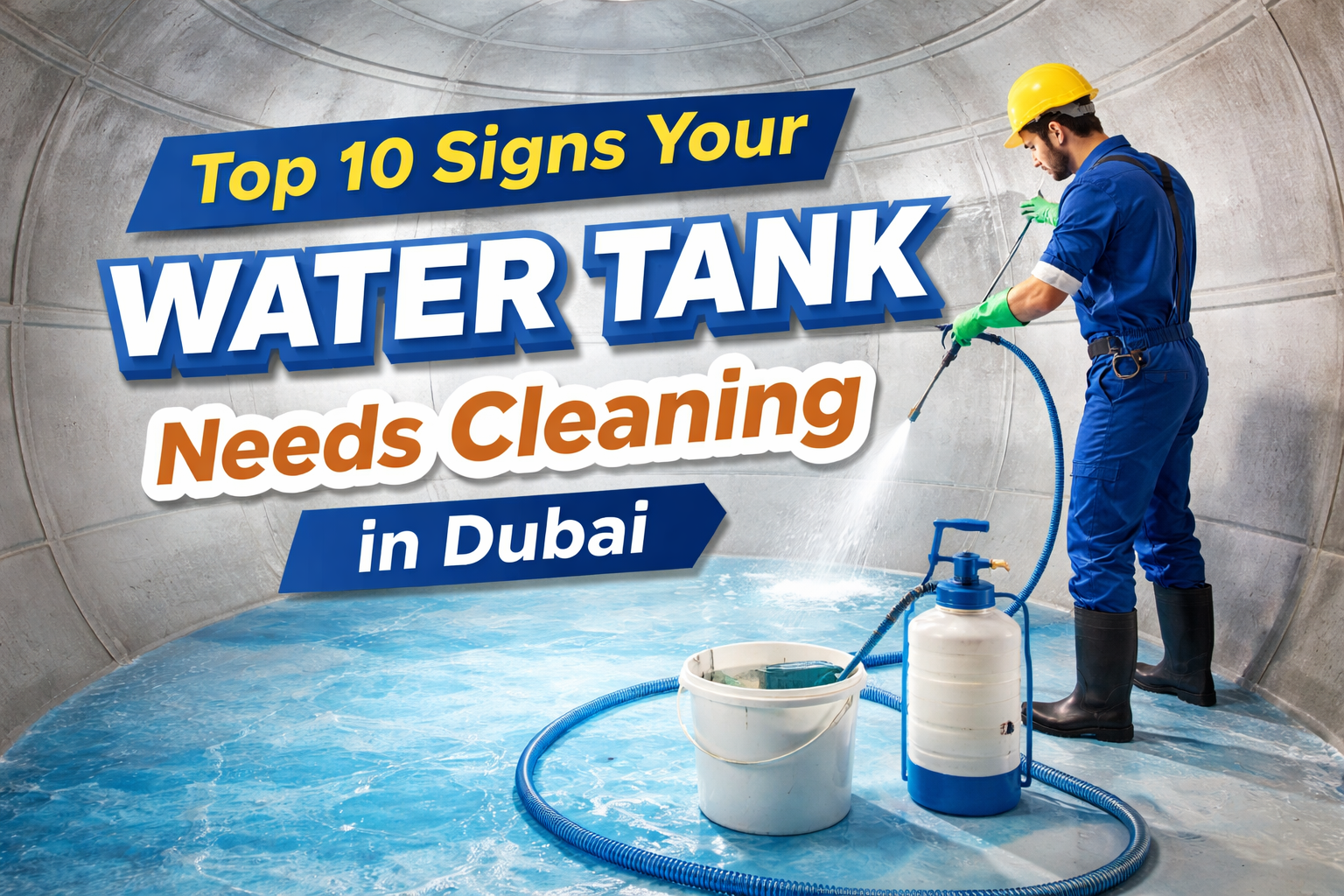Water tank cleaning in Dubai