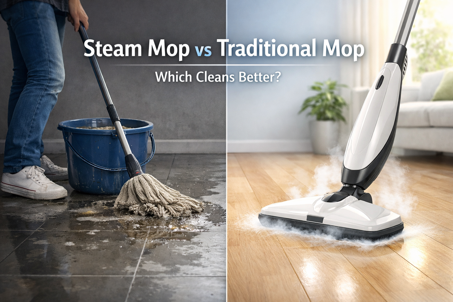 Steam Mopping versus Bucket & Mop: A Comprehensive Home Cleaning Comparison