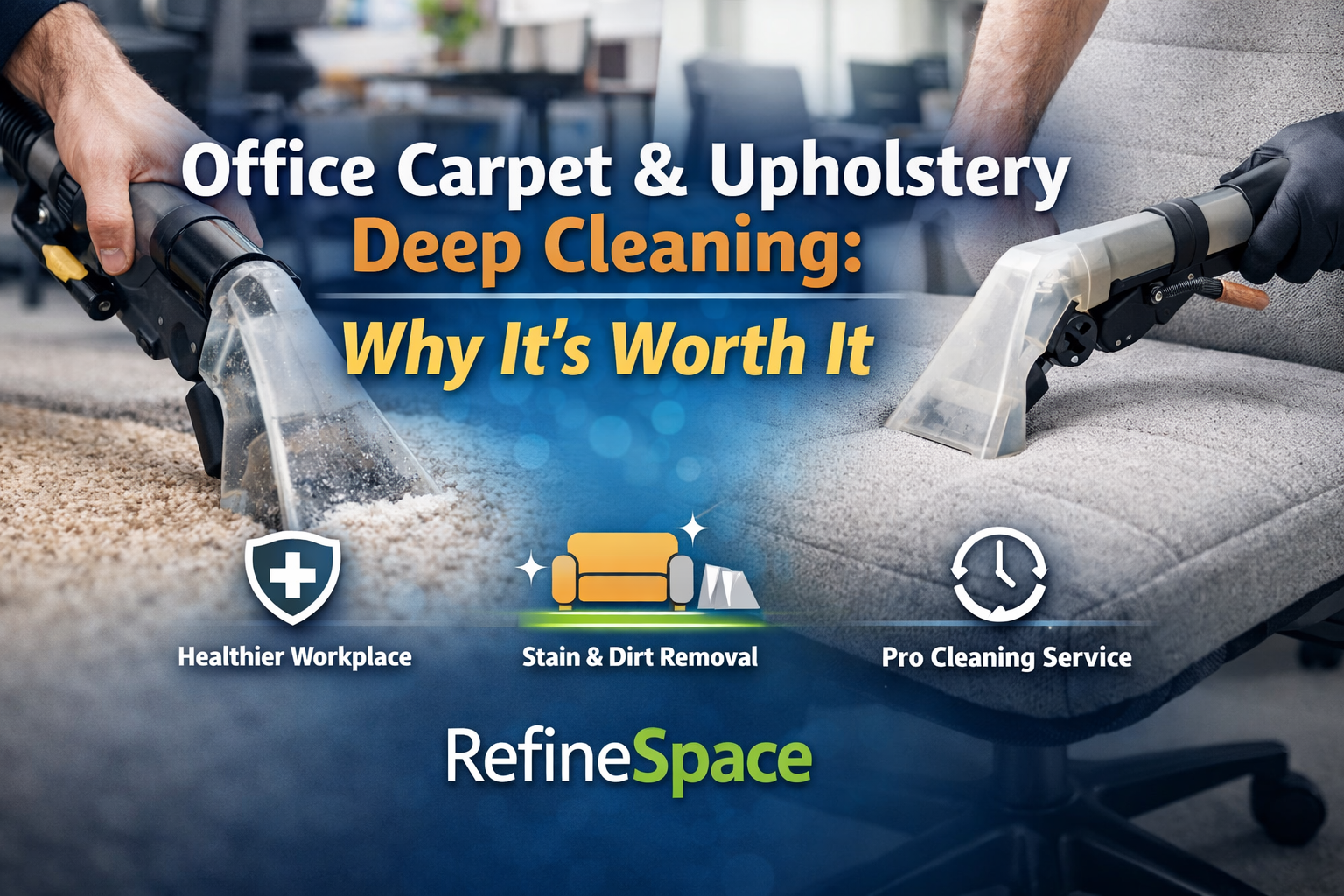 Office Carpet & Upholstery Deep Cleaning: Why It’s Worth It?