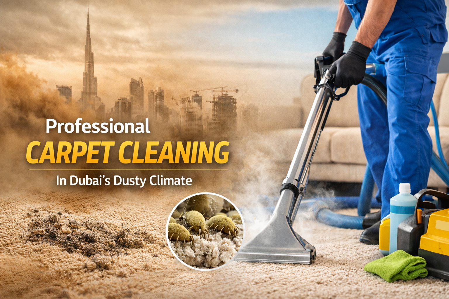 Why is Professional Carpet Cleaning Essential in Dubai’s Dusty Climate?