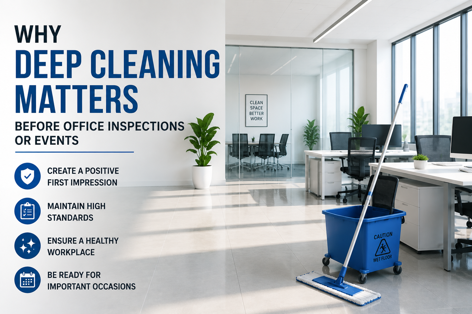 Why Deep Cleaning Matters Before Office Inspections or Events: RefineSpace Guide