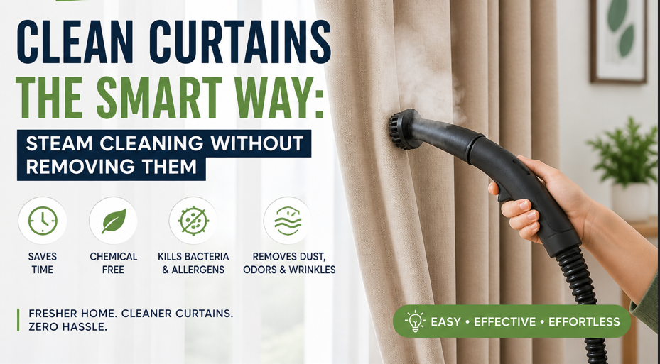 How to Steam Clean Curtains Without Taking Them Down (Easy Guide)