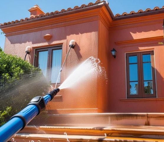 villa wash with pressure jet matching